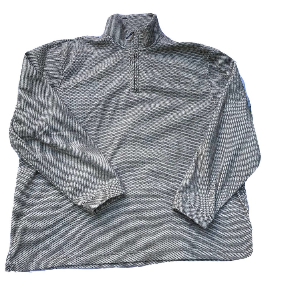 Haggar Cool 18 Pro Mens Jacket Coat Tan Heathered 1/2 Zip Pullover Mock Neck XXL - Picture 1 of 6